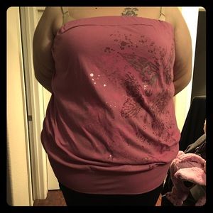 Pretty in pink butterfly top